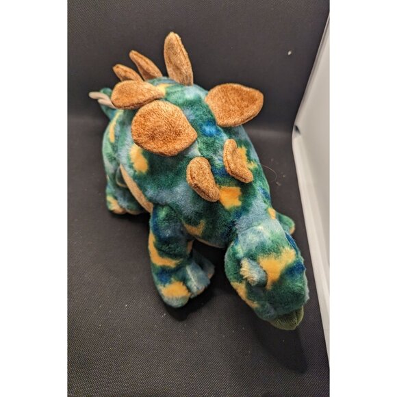 Aurora Plush Stuffed Stegosaurus Dinosaur Toy 14" Green Tie-Dye Soft Cuddly Cuti - Picture 8 of 8